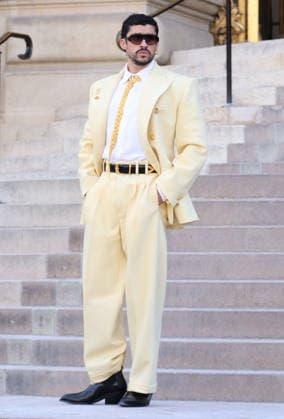 Bad Bunny Arrives at the Schiaparelli Fall Winter 2026–2027 Haute Couture Collection Fashion Show During Paris Fashion Week on July 6, 2026 Denis Guignebourg Bestimage Celebrities at the Schiaparelli Fall Winter 2026–2027 Haute Couture Collection fashion show, during Paris Fashion Week on July 6, 2026, Paris, France  Copyright: xDenisxGuignebourgx xBestimagexDenisxGuignebourgx xBestimagex