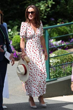 . 06 07 2026. London, United Kingdom. Pippa Middleton arriving on day eight of the Wimbledon Tennis Championships in London.  xStephenxLockx xi-Imagesx IIM-26885-0008