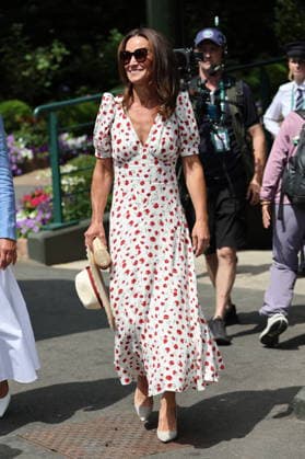 . 06 07 2026. London, United Kingdom. Pippa Middleton arriving on day eight of the Wimbledon Tennis Championships in London.  xStephenxLockx xi-Imagesx IIM-26885-0010