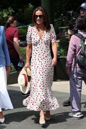 . 06 07 2026. London, United Kingdom. Pippa Middleton arriving on day eight of the Wimbledon Tennis Championships in London.  xStephenxLockx xi-Imagesx IIM-26885-0011