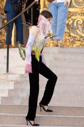 PFW HC Schiaparelli Outside Arrivals NB Emma Corrin arrived at the Schiaparelli Haute Couture Fall Winter 2026 2027 show as part of Paris Fashion Week on July 06, 2026 in Paris, France. Photo by Nasser Berzane ABACAPRESS.COM Paris France  Copyright: xBerzanexNasser ABACAx