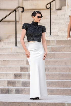 PFW HC Schiaparelli Outside Arrivals NB Josephine Japy arrived at the Schiaparelli Haute Couture Fall Winter 2026 2027 show as part of Paris Fashion Week on July 06, 2026 in Paris, France. Photo by Nasser Berzane ABACAPRESS.COM Paris France  Copyright: xBerzanexNasser ABACAx