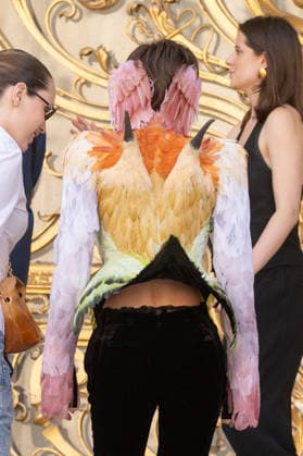 PFW HC Schiaparelli Outside Arrivals NB Emma Corrin arrived at the Schiaparelli Haute Couture Fall Winter 2026 2027 show as part of Paris Fashion Week on July 06, 2026 in Paris, France. Photo by Nasser Berzane ABACAPRESS.COM Paris France  Copyright: xBerzanexNasser ABACAx
