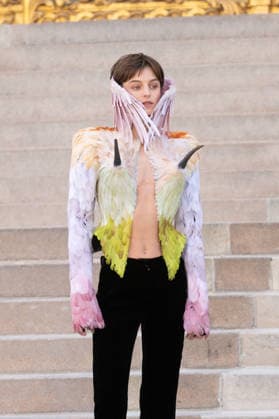 PFW HC Schiaparelli Outside Arrivals NB Emma Corrin arrived at the Schiaparelli Haute Couture Fall Winter 2026 2027 show as part of Paris Fashion Week on July 06, 2026 in Paris, France. Photo by Nasser Berzane ABACAPRESS.COM Paris France  Copyright: xBerzanexNasser ABACAx