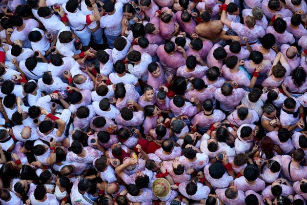 San Fermin Festival in Spain PAMPLONA, SPAIN - JULY 6: The San Fermin Festival, one of Spain s most internationally recognized cultural events, officially begin in Pamplona, Spain, on July 6, 2026. The festival, best known for its traditional running of the bulls through the city s narrow streets, was officially opened with the Chupinazo rocket launched from the balcony of Pamplona City Hall, marking the start of the annual celebrations. Ruben Albarran Anadolu Pamplona Spain. Editorial use only. Please get in touch for any other usage.  Copyright: x2026xAnadoluxRubenxAlbarranx
