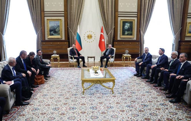 Recep Tayyip Erdogan - Rumen Radev meeting in Ankara ANKARA, TURKIYE - JULY 6: (----EDITORIAL USE ONLY MANDATORY CREDIT - TURKISH PRESIDENCY MURAT KULA HANDOUT - NO MARKETING NO ADVERTISING CAMPAIGNS - DISTRIBUTED AS A SERVICE TO CLIENTS----) Turkish President Recep Tayyip Erdogan meets with the Bulgarian Prime Minister Rumen Radev at the Presidential Complex, on July 6, 2026, in Ankara, Turkiye. TUR Presidency Murat Kula Anadolu Ankara Turkey. Editorial use only. Please get in touch for any other usage.  Copyright: x2026xAnadoluxTURxPresidencyx xMuratxKulax