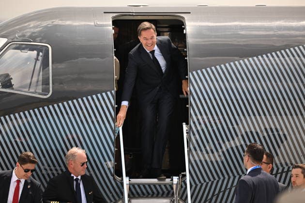 Ahead of 36th NATO Summit in Ankara ANKARA, TURKIYE - JULY 06: NATO Secretary General Mark Rutte arrives at Ankara Airport ahead of the 36th NATO Heads of State and Government Summit in Ankara, Turkiye, on July 06, 2026. Muhammed Abdullah Kurtar Anadolu Ankara Turkey. Editorial use only. Please get in touch for any other usage.  Copyright: x2026xAnadoluxMuhammedxAbdullahxKurtarx