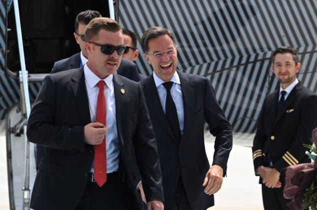 Ahead of 36th NATO Summit in Ankara ANKARA, TURKIYE - JULY 06: NATO Secretary General Mark Rutte arrives at Ankara Airport ahead of the 36th NATO Heads of State and Government Summit in Ankara, Turkiye, on July 06, 2026. Rutte was greeted by Presidential Defense Industries Directorate Haluk Gorgun, upon his arrival at the airport. Abdullah Guclu Anadolu Ankara Turkey. Editorial use only. Please get in touch for any other usage.  Copyright: x2026xAnadoluxAbdullahxGuclux
