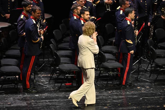 Queen Sofía Attends Conference on the Crucial Contributions to the American Revolution Photographs from the Conference on the Crucial Contributions to the American Revolution by the Historical Figures Bernardo de Gálvez and Francisco de Saavedra, at the Teatro Real, on July 6, 2026, in Madrid, Spain. CELEBRITIES AMERICAN REVOLUTION CONFERENCE José Madrid Madrid Spain  Copyright: xJosÃ xOlivax 7649424