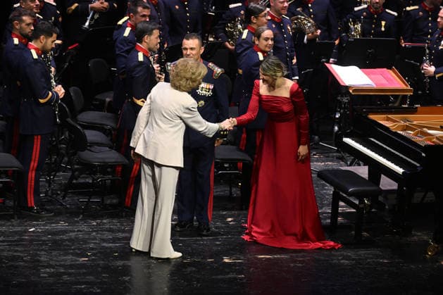 Queen Sofía Attends Conference on the Crucial Contributions to the American Revolution Photographs from the Conference on the Crucial Contributions to the American Revolution by the Historical Figures Bernardo de Gálvez and Francisco de Saavedra, at the Teatro Real, on July 6, 2026, in Madrid, Spain. CELEBRITIES AMERICAN REVOLUTION CONFERENCE José Madrid Madrid Spain  Copyright: xJosÃ xOlivax 7649428