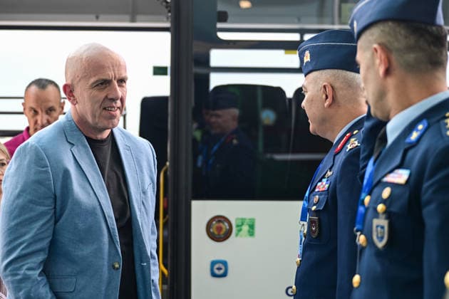 Ahead of 36th NATO Summit in Ankara ANKARA, TURKIYE - JULY 06: Chief of the General Staff of the Armed Forces of Montenegro Miodrag Vuksanovic arrives at Esenboga Airport ahead of the 36th NATO Heads of State and Government Summit in Ankara, Turkiye, on July 06, 2026. Mehmet Futsi Anadolu Ankara Turkey. Editorial use only. Please get in touch for any other usage.  Copyright: x2026xAnadoluxMehmetxFutsix