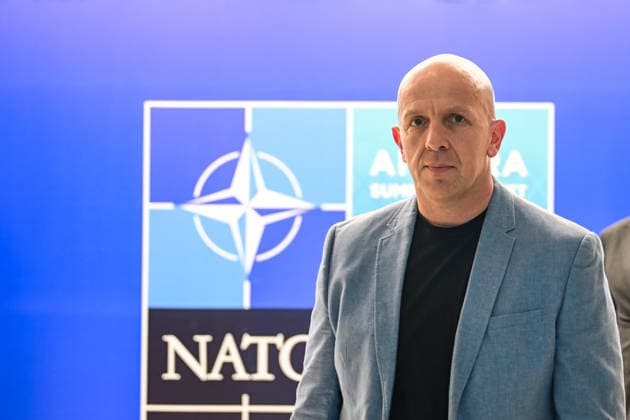 Ahead of 36th NATO Summit in Ankara ANKARA, TURKIYE - JULY 06: Chief of the General Staff of the Armed Forces of Montenegro Miodrag Vuksanovic arrives at Esenboga Airport ahead of the 36th NATO Heads of State and Government Summit in Ankara, Turkiye, on July 06, 2026. Mehmet Futsi Anadolu Ankara Turkey. Editorial use only. Please get in touch for any other usage.  Copyright: x2026xAnadoluxMehmetxFutsix