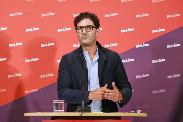 Berlin, Deutschland, 06.07.2026: Karl-Liebknecht-Haus: Pressekonferenz der Linkspartei: Luigi Pantisano *** Berlin, Germany, July 6, 2026 Karl Liebknecht House Press Conference of the Left Party Luigi Pantisano Copyright: xdtsxNachrichtenagenturx dts_126632