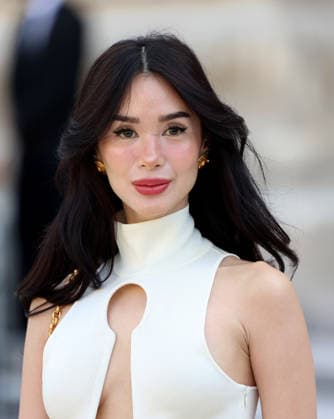 Schiaparelli - Outside Arrivals Heart Evangelista during Day One of Paris Fashion Week - Haute Couture Spring Summer 2026 2027 on July 06, 2026 in Paris, France.  Copyright: xDidierxFereyx