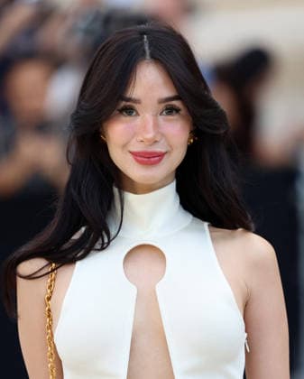 Schiaparelli - Outside Arrivals Heart Evangelista during Day One of Paris Fashion Week - Haute Couture Spring Summer 2026 2027 on July 06, 2026 in Paris, France.  Copyright: xDidierxFereyx