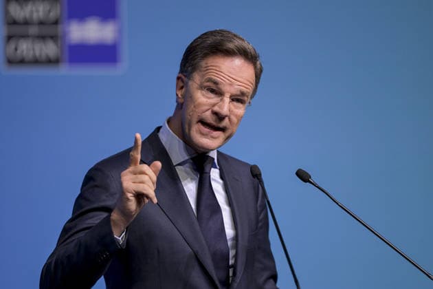 NATO Secretary General Rutte holds pre-summit press conference in Ankara ANKARA, TURKEY - JULY 6: NATO Secretary General Mark Rutte attends a pre-summit press conference ahead of the 36th NATO Summit of Heads of State and Government at the Presidential Complex in Ankara, Turkiye on July 6, 2026. Ozge Elif Kizil Anadolu Ankara Turkey. Editorial use only. Please get in touch for any other usage.  Copyright: x2026xAnadoluxOzgexElifxKizilx