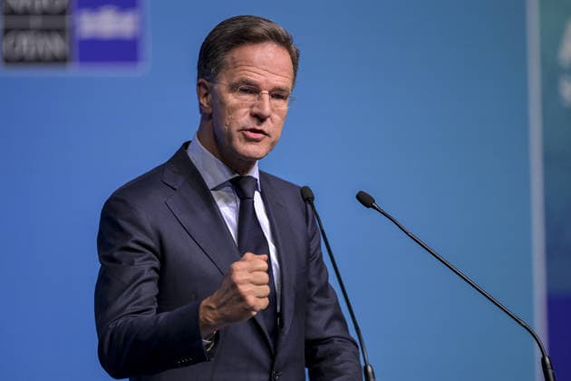 NATO Secretary General Rutte holds pre-summit press conference in Ankara ANKARA, TURKEY - JULY 6: NATO Secretary General Mark Rutte attends a pre-summit press conference ahead of the 36th NATO Summit of Heads of State and Government at the Presidential Complex in Ankara, Turkiye on July 6, 2026. Ozge Elif Kizil Anadolu Ankara Turkey. Editorial use only. Please get in touch for any other usage.  Copyright: x2026xAnadoluxOzgexElifxKizilx