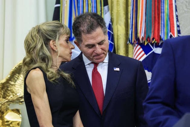 US President Donald J. Trump delivers remarks on Trump Accounts Investor Michael Dell (R) and his wife Susan Dell (L) look on as US President Donald J. Trump (C-R) speaks on the first day of trading for Trump Accounts in the Oval Office of the White House in Washington, DC, USA, 06 July 2026. Trump Accounts grant eligible US children born between 2026 and 2028 $1000.00 to fund ‘starter’ IRAs. WASHINGTON DISTRICT OF COLUMBIA United States  Copyright: xPool ABACAx