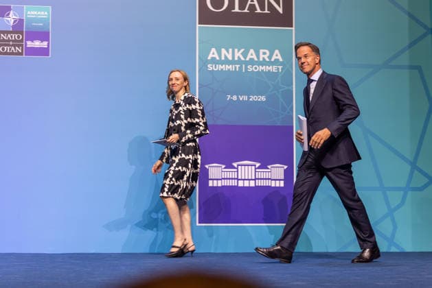 July 6, 2026, Ankara, Turkey: NATO Secretary General Mark Rutte enters the press conference room ahead of the NATO Summit. Ankara Turkey - ZUMAl194 20260706_zip_l194_002 Copyright: xMarekxLadzinskix