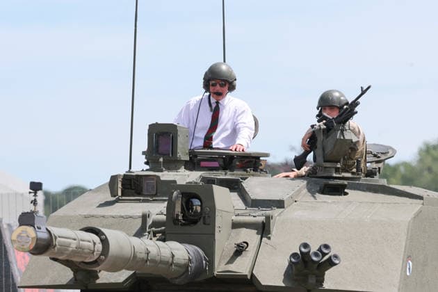 King Charles visits the Royal Tank Regiment s Families Day BOVINGTON, DORSET - JULY 06: King Charles III rides in a Challenger 3 Main Battle Tank during The Royal Tank Regiment s Families Day at the Tank Museum on July 06, 2026 in Bovington, Dorset. (Photo by Chris Jackson Getty Images)King Charles visits the Royal Tank Regiment s Families Day at the Tank Museum, Bovington, Dorset, UK, on the 6th July 2026. Picture by Chris Jackson WPA-Pool Bovington Tank Museum Dorset United Kingdom  WHA-0830