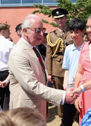 King Charles visits the Royal Tank Regiment s Families Day BOVINGTON, DORSET - JULY 06: King Charles III attends The Royal Tank Regiment s Families Day at the Tank Museum on July 06, 2026 in Bovington, Dorset. (Photo by Chris Jackson Getty Images)King Charles visits the Royal Tank Regiment s Families Day at the Tank Museum, Bovington, Dorset, UK, on the 6th July 2026. Picture by Chris Jackson WPA-Pool Bovington Tank Museum Dorset United Kingdom  WHA-0830