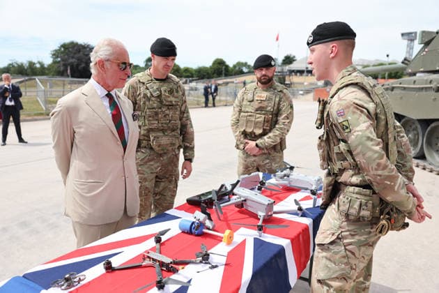 King Charles visits the Royal Tank Regiment s Families Day BOVINGTON, DORSET - JULY 06: King Charles III attends The Royal Tank Regiment s Families Day at the Tank Museum on July 06, 2026 in Bovington, Dorset. (Photo by Chris Jackson Getty Images)King Charles visits the Royal Tank Regiment s Families Day at the Tank Museum, Bovington, Dorset, UK, on the 6th July 2026. Picture by Chris Jackson WPA-Pool Bovington Tank Museum Dorset United Kingdom  WHA-0830