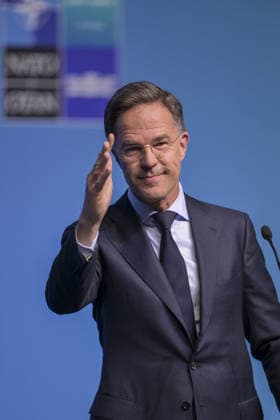 NATO Secretary General Rutte holds pre-summit press conference in Ankara ANKARA, TURKEY - JULY 6: NATO Secretary General Mark Rutte attends a pre-summit press conference ahead of the 36th NATO Summit of Heads of State and Government at the Presidential Complex in Ankara, Turkiye on July 6, 2026. Ozge Elif Kizil Anadolu Ankara Turkey. Editorial use only. Please get in touch for any other usage.  Copyright: x2026xAnadoluxOzgexElifxKizilx