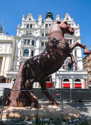The Odyssey premiere London, The Trojan horse in Leicester Square Where: London, United Kingdom When: 06 Jul 2026 Credit: Matthew Chattle Cover Images EDITORIAL USE ONLY. NOT FOR USE BY NEWSPAPERS BASED IN THE UK. Copyright: xx coverimg55831927