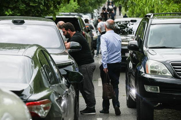 ARMENIA, KOTAYK PROVINCE - JULY 6, 2026: Citizens crowd outside the home of Gagik Tsarukyan, Chairman of Prosperous Armenia, in the village of Arinj, northeast of Yerevan. According to his spokeswoman, searches occur across almost all of the offices of companies owned by Tsarukyan s Multi Group Concern Armenia  - ZUMAt113 20260706_zaa_t113_489 Copyright: xAlexanderxPatrinx