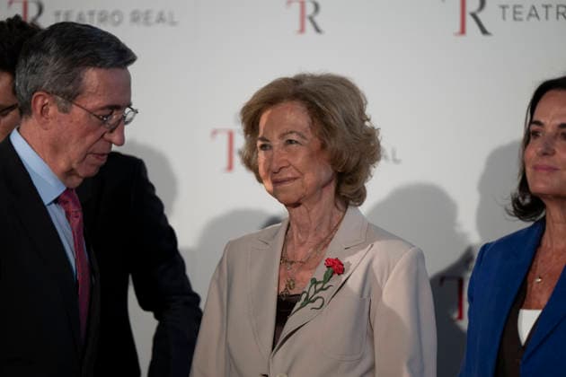 July 6, 2026, Madrid, Spain: Queen Sofia attends the Conference on the crucial contributions to the American Revolution made by the historical figures ˜Bernardo de Galvez™ and ˜Francisco de Saavedra™, at the Teatro Real in Madrid. Madrid Spain  - ZUMAs197 20260706_aaa_s197_036 Copyright: xAtilanoxGarciax