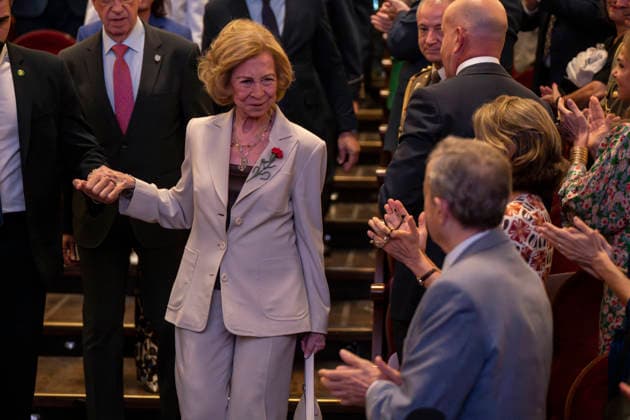 July 6, 2026, Madrid, Spain: Queen Sofia attends the Conference on the crucial contributions to the American Revolution made by the historical figures ˜Bernardo de Galvez™ and ˜Francisco de Saavedra™, at the Teatro Real in Madrid. Madrid Spain - ZUMAs197 20260706_aaa_s197_037 Copyright: xAtilanoxGarciax