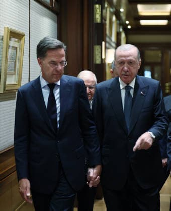 Turkish President Erdogan receives NATO Secretary General Rutte in Ankara ANKARA, TURKIYE - JULY 6: (----EDITORIAL USE ONLY - MANDATORY CREDIT - TURKISH PRESIDENCY MURAT CETINMUHURDAR HANDOUT - NO MARKETING NO ADVERTISING CAMPAIGNS - DISTRIBUTED AS A SERVICE TO CLIENTS----) Turkish President Recep Tayyip Erdogan (R) receives NATO Secretary General Mark Rutte (L) in Ankara, Turkiye, on July 6, 2026. Turkihs Presidency Murat Cetinmuhurdar Handout Anadolu Ankara Turkey. Editorial use only. Please get in touch for any other usage.  Copyright: x2026xAnadoluxTurkihsxPresidencyx xMuratxCetinmuhurdarx xHandoutx