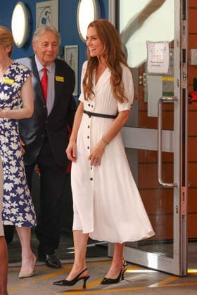 Catherine, Princess of Wales, visits a hospital in London LONDON, UNITED KINGDOM - JULY 6: Catherine, Princess of Wales, leaves after visiting Evelina London Children s Hospital in London, United Kingdom, on July 6, 2026. She received a briefing from officials on pediatric cardiology and pediatric cancer services before leaving the hospital following her visit. Zeynep Demir Anadolu London United Kingdom. Editorial use only. Please get in touch for any other usage.  Copyright: x2026xAnadoluxZeynepxDemirx