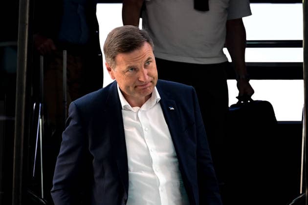Ahead of 36th NATO Summit in Ankara ANKARA, TURKIYE - JULY 6: Estonian Defense Minister Hanno Pevkur arrives at Esenboga Airport ahead of the 36th NATO Heads of State and Government Summit in Ankara, Turkiye, on July 6, 2026. Mehmet Futsi Anadolu Ankara Turkey. Editorial use only. Please get in touch for any other usage.  Copyright: x2026xAnadoluxMehmetxFutsix