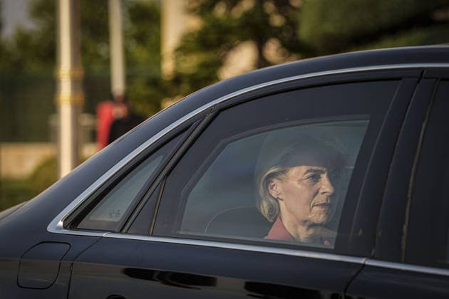 Ahead of 36th NATO Summit in Ankara ANKARA, TURKIYE - JULY 6: European Commission President Ursula von der Leyen arrives at Esenboga Airport ahead of the 36th NATO Heads of State and Government Summit in Ankara, Turkiye, on July 6, 2026.? Metin Aktas Anadolu Ankara Turkey. Editorial use only. Please get in touch for any other usage.  Copyright: x2026xAnadoluxMetinxAktasx