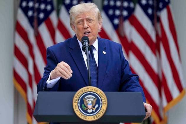US President Donald J. Trump delivers remarks on the Trump Accounts US President Donald J. Trump delivers remarks on Trump Accounts at a Rose Garden Club luncheon at the White House in Washington, DC, USA, 06 July 2026. Trump Accounts grant eligible US children born between 2026 and 2028 $1000.00 to fund starter IRAs. WASHINGTON DISTRICT OF COLUMBIA United States  Copyright: xPool ABACAx
