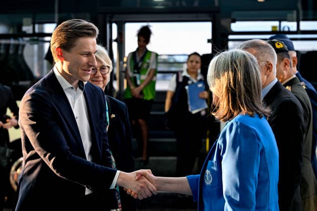 Ahead of 36th NATO Summit in Ankara ANKARA, TURKIYE - JULY 6: Finnish Defense Minister Antti Edvard Hakkanen arrives at Esenboga Airport ahead of the 36th NATO Heads of State and Government Summit in Ankara, Turkiye, on July 6, 2026.? Ismail Kaplan Anadolu Ankara Turkey. Editorial use only. Please get in touch for any other usage.  Copyright: x2026xAnadoluxIsmailxKaplanx