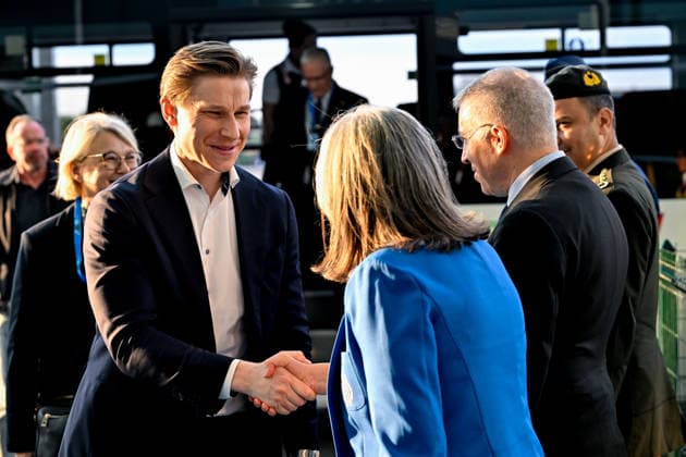 Ahead of 36th NATO Summit in Ankara ANKARA, TURKIYE - JULY 6: Finnish Defense Minister Antti Edvard Hakkanen arrives at Esenboga Airport ahead of the 36th NATO Heads of State and Government Summit in Ankara, Turkiye, on July 6, 2026.? Ismail Kaplan Anadolu Ankara Turkey. Editorial use only. Please get in touch for any other usage.  Copyright: x2026xAnadoluxIsmailxKaplanx
