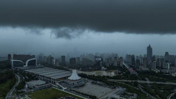 China Typhoon Maysak Dark clouds brought by Typhoon Maysak shrouds Nanning city in southern China s Guangxi Zhuang Autonomous Region, Monday, July 6, 2026., Credit:PENG HUAN Utuku Feature China Avalon CHINA, GUANGXI, NANNING  Copyright: xPENGxHUANx xUtuku FeaturexChinax xAvalonx 1114805071