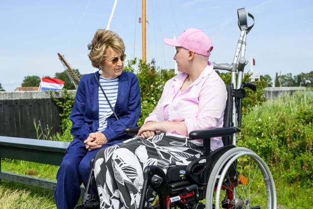 Princess Margriet Visits the Zuiderzeevaart Sailing Camp - The Netherlands Princess Margriet visits the Zuiderzeevaart sailing camp of the Foundation for Children s Oncological Holiday Camps (SKOV) in Enkhuizen, The Netherlands on July 6, 2026. Since 1986, the SKOV has organized several holiday camps and a family day annually for children with cancer and is celebrating its 40th anniversary this year. Photo by NLBeeld Patrick van Emst Bruno Press ABACAPRESS.COM Enkhuizen Netherlands  Copyright: xBrunoxPress ABACAx