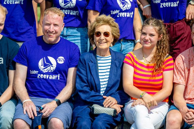 06-07-2026 Enkhuizen Princess Margriet visited the Zuiderzeevaart sailing camp of the Foundation for Children s Oncological Holiday Camps (SKOV) in Enkhuizen. Â  Copyright: xPPEx