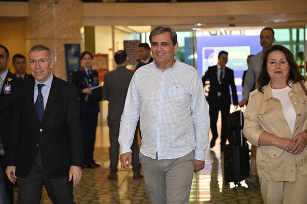 Ahead of 36th NATO Summit in Ankara ANKARA, TURKIYE - JULY 6: Montenegro s Minister of Foreign Affairs Ervin Ibrahimovic arrives at Esenboga Airport ahead of the 36th NATO Heads of State and Government Summit in Ankara, Turkiye, on July 6, 2026.? Ismail Kaplan Anadolu Ankara Turkey. Editorial use only. Please get in touch for any other usage.  Copyright: x2026xAnadoluxIsmailxKaplanx