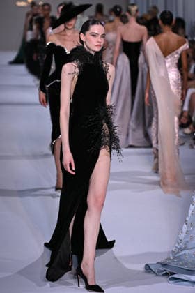 PFW - Tamara Ralph Runway in Paris FA A model walks the runway the Autumn-Winter 2027 2028 couture collection by Tamara Ralph during the Paris Fashion Week, on July 6, 2026. Photo by Firas Abdullah ABACAPRESS.COM Paris Ile-de-France France  Copyright: xAbdullahxFiras ABACAx