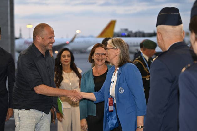 Ahead of 36th NATO Summit in Ankara ANKARA, TURKIYE - JULY 6: Belgian Defense Minister Theo Francken (L) arrives at Esenboga Airport ahead of the 36th NATO Heads of State and Government Summit in Ankara, Turkiye, on July 6, 2026. Ismail Kaplan Anadolu Ankara Turkey. Editorial use only. Please get in touch for any other usage.  Copyright: x2026xAnadoluxIsmailxKaplanx