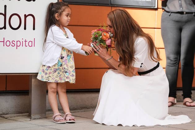 The Princess of Wales visits Evelina London Childrens Hospital Britain s Kate, The Princess of Wales, receives flowers from 5 years old Amelie after her visit to Evelina London Children s Hospital in London, Monday, July 6, 2026.(AP Photo Alastair Grant, Pool)The Princess of Wales visits Evelina London Childrens Hospital, London, UK, on the 6th July 2026. Picture by Alastair Grant WPA-PoolThe Princess of Wales visits Evelina London Childrens Hospital, London, UK, on the 6th July 2026. Picture by Alastair Grant WPA-Pool London Evelina London Childrens Hospital London United Kingdom  WHA-0830