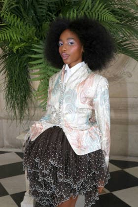 Joyce Cissé, also known as Flowerovlove, at the Christian Dior Fashion Show, Fall Winter 2026–2027 Haute Couture Collection Photocall, as part of Paris Fashion Week, France, July 6, 2026 Bertrand Rindoff Bestimage Christian Dior Haute Couture Fall Winter 2026–2027 show as part of Paris Fashion Week on July 6, 2026, in Paris, France Paris, France  Copyright: xBERTRANDxRINDOFFxPETROFFx xBESTIMAGExBERTRANDxRINDOFFxPETROFFx xBESTIMAGEx