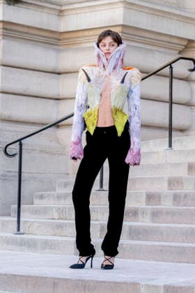 July 6, 2026, Paris, Fra, France: Emma Corrin arrive for Schiaparelli show during Haute Couture in Paris. Paris France - ZUMAv140 20260706_zip_v140_001 Copyright: xReginaxVoroninax