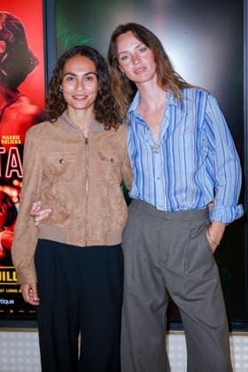 Microstar Photocall - Paris Raika Hazanavicius and Maddie Kulicka attend the photocall for the premiere of Microstar held at the Wepler in Paris, France on July 6, 2026. Photo by David Boyer ABACAPRESS.COM Paris France  Copyright: xBoyerxDavid ABACAx