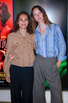 Microstar Photocall - Paris Raika Hazanavicius and Maddie Kulicka attend the photocall for the premiere of Microstar held at the Wepler in Paris, France on July 6, 2026. Photo by David Boyer ABACAPRESS.COM Paris France  Copyright: xBoyerxDavid ABACAx