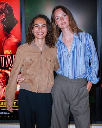 Microstar Photocall - Paris Raika Hazanavicius and Maddie Kulicka attend the photocall for the premiere of Microstar held at the Wepler in Paris, France on July 6, 2026. Photo by David Boyer ABACAPRESS.COM Paris France  Copyright: xBoyerxDavid ABACAx